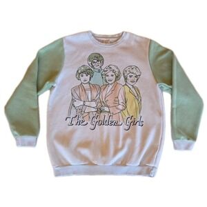 Cakeworthy Golden Girls Graphic Sweatshirt XL Pastel Colorblock 80s 90s Kitsch